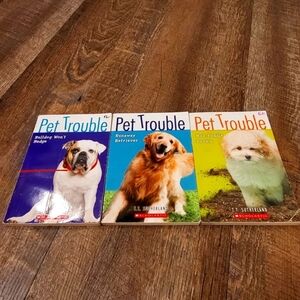 ✨️ Pet Trouble Summer Reading Scholastic  3 book set - reading level 4